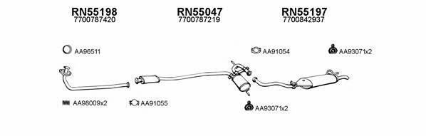  550271 Exhaust system 550271
