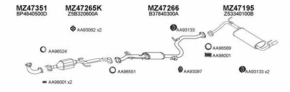  470069 Exhaust system 470069