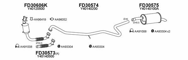  470084 Exhaust system 470084