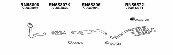  550341 Exhaust system 550341