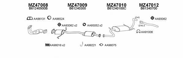  470087 Exhaust system 470087
