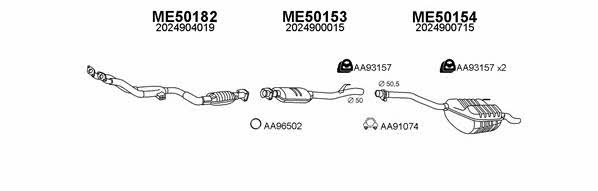  500055 Exhaust system 500055