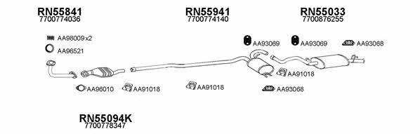 Veneporte 550441 Exhaust system 550441