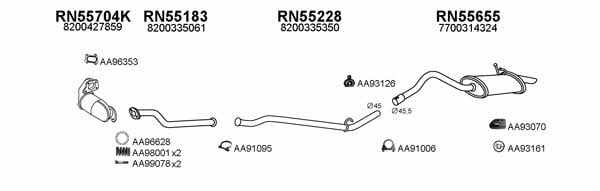  550535 Exhaust system 550535
