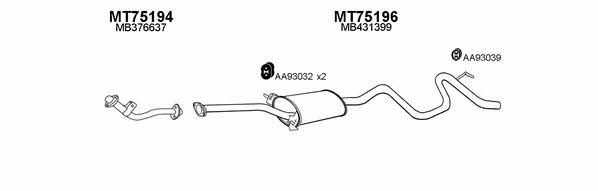  750006 Exhaust system 750006