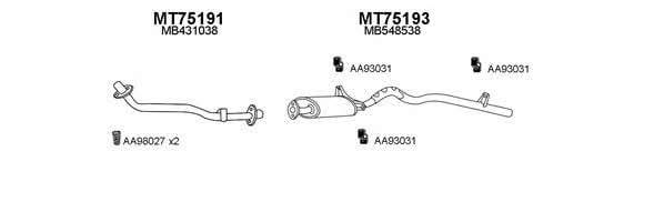  750027 Exhaust system 750027