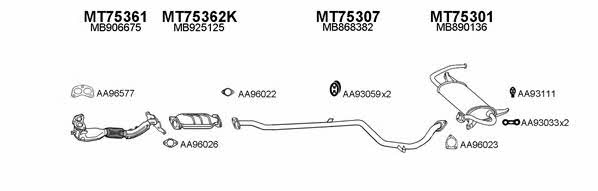  750049 Exhaust system 750049