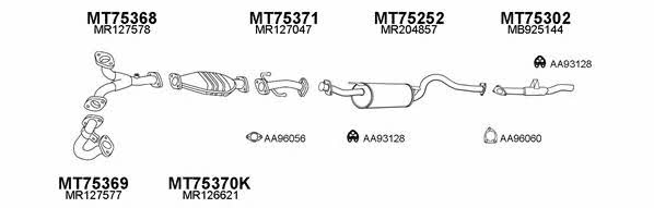 750052 Exhaust system 750052