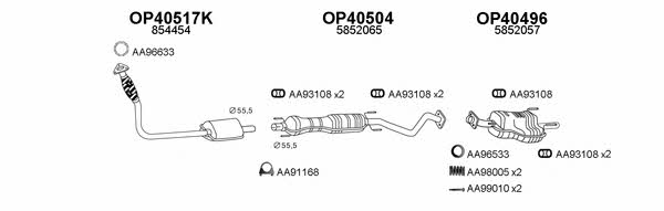  770003 Exhaust system 770003