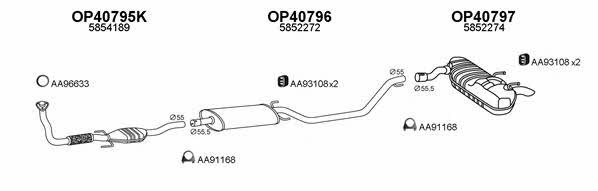  770023 Exhaust system 770023