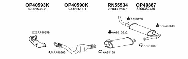  550622 Exhaust system 550622