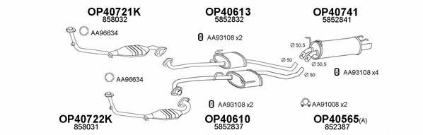  770044 Exhaust system 770044