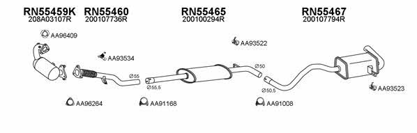 Veneporte 550625 Exhaust system 550625