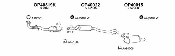  770047 Exhaust system 770047