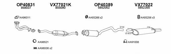  770113 Exhaust system 770113
