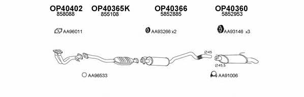  770130 Exhaust system 770130