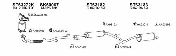  600068 Exhaust system 600068