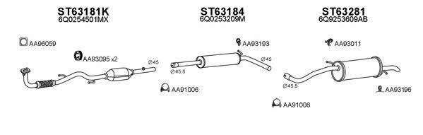  600093 Exhaust system 600093