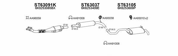  630077 Exhaust system 630077