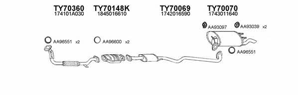  700069 Exhaust system 700069