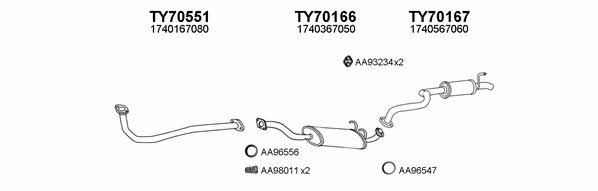  700113 Exhaust system 700113