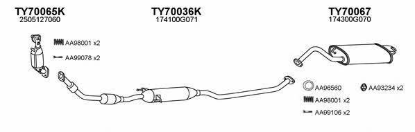  700133 Exhaust system 700133
