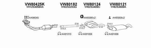 Veneporte 800087 Exhaust system 800087