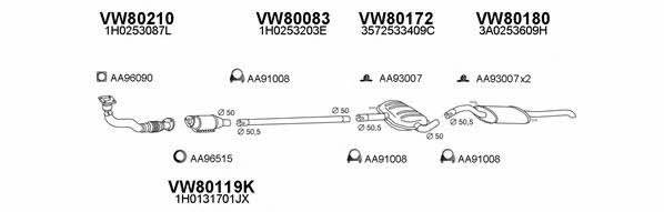  800139 Exhaust system 800139