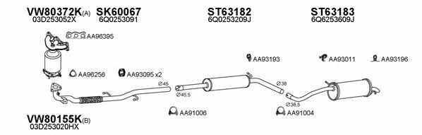  800193 Exhaust system 800193