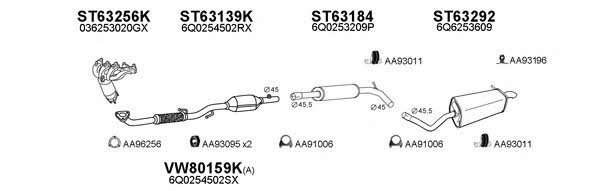  800311 Exhaust system 800311
