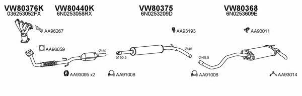  800651 Exhaust system 800651