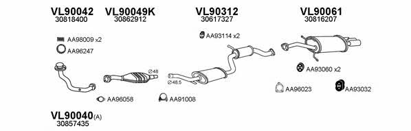  900185 Exhaust system 900185