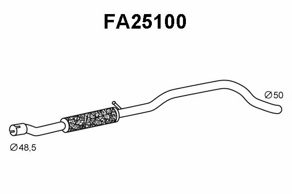  FA25100 Exhaust pipe FA25100