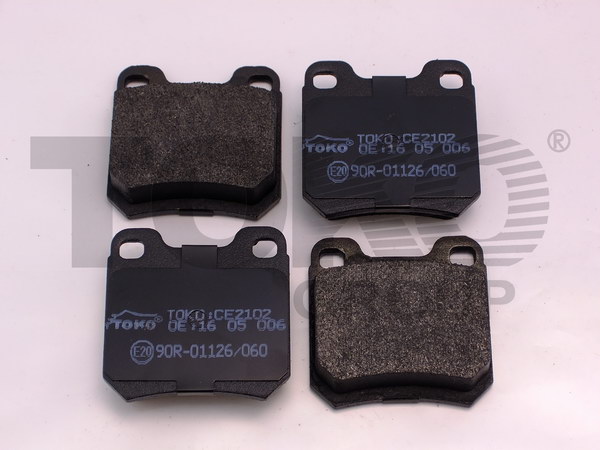 Toko T2243002 Rear disc brake pads, set T2243002