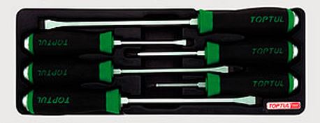 Toptul GAAT0601 A set of 6 screwdrivers. GAAT0601