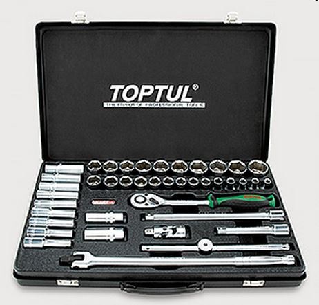 Toptul GCAD4102 Combination tool kit 1/2 "(short + long heads) GCAD4102