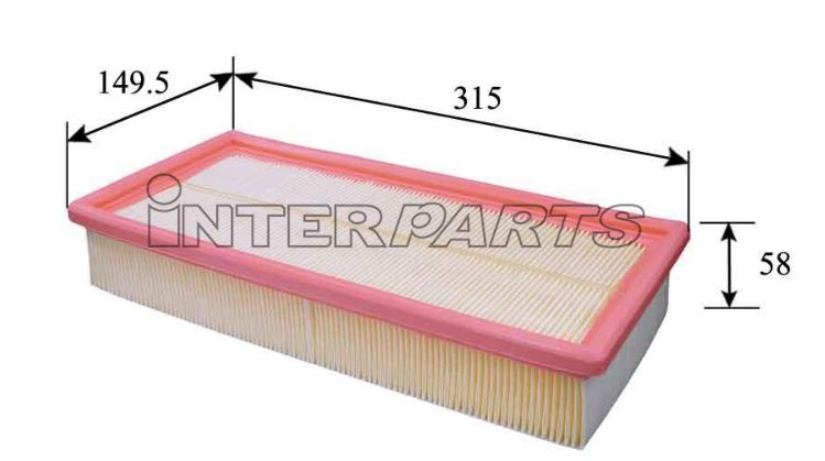 Interparts filter IPA-P171 Air filter IPAP171
