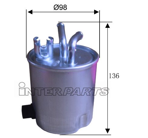Interparts filter IPF-223 Fuel filter IPF223