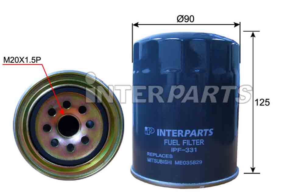 Interparts filter IPF-331 Fuel filter IPF331