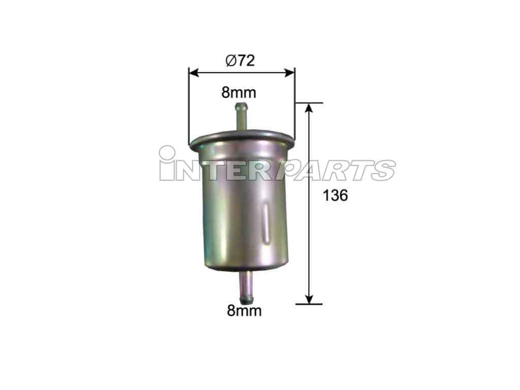 Interparts filter IPF-709 Fuel filter IPF709