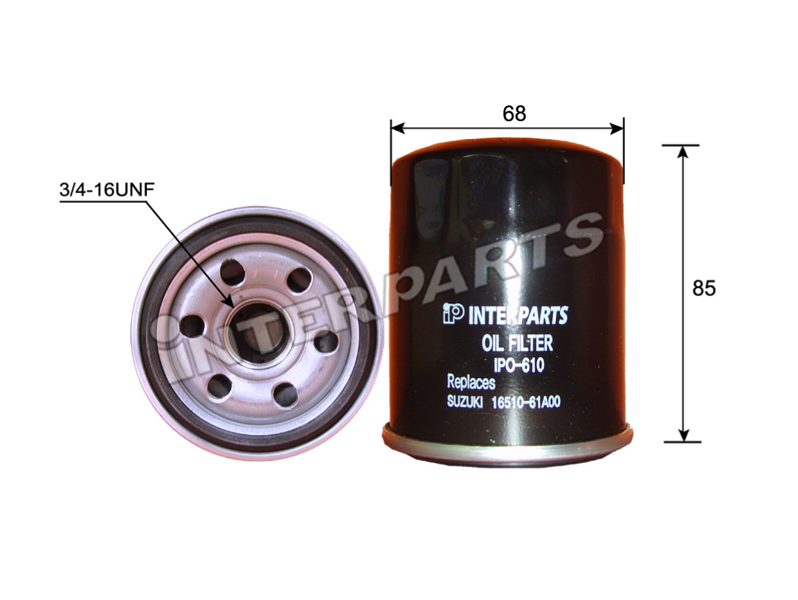 Interparts filter IPO-610 Oil Filter IPO610
