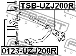 Febest Rear stabilizer bar – price 60 PLN
