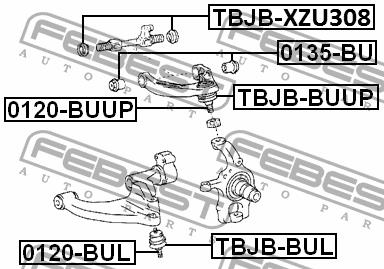 Ball joint Febest 0120-BUL