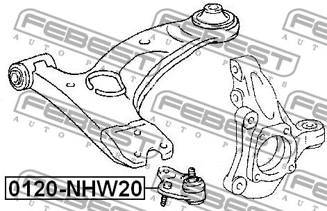 Ball joint Febest 0120-NHW20