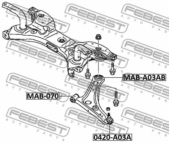 Ball joint Febest 0420-A03A