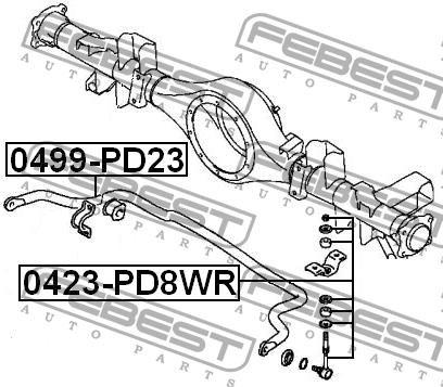 Febest Rear stabilizer – price 270 PLN