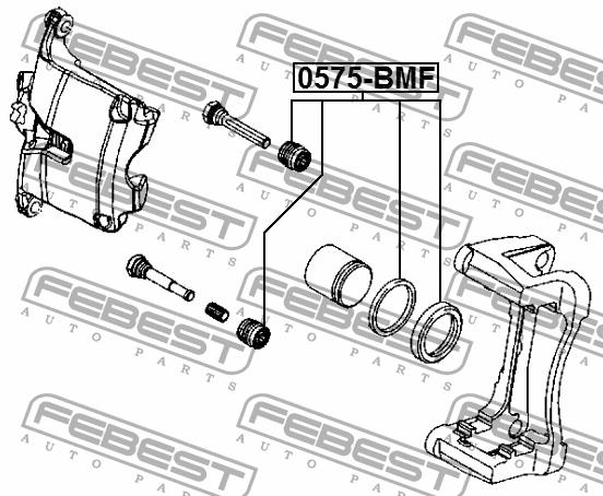 Repair Kit, brake caliper Febest 0575-BMF