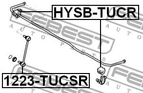 Rear stabilizer bar Febest 1223-TUCSR