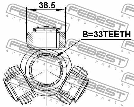 Drive Shaft Tripoid Febest 2116-GE33