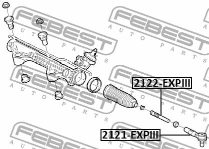 Tie rod end Febest 2121-EXPIII